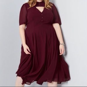 ModCloth x Collectif Portrait of Panache Midi Dres